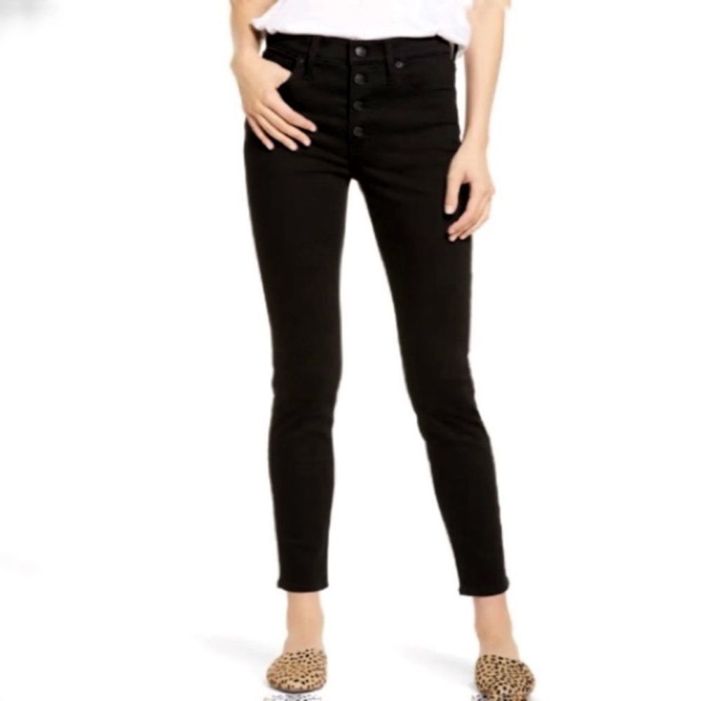 MADEWELL High Rise Black Skinny Jeans! - Picture 8 of 8
